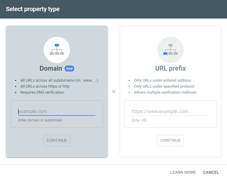 Search Console Property