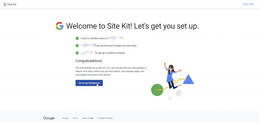 เชื่อมต่อ Site Kit